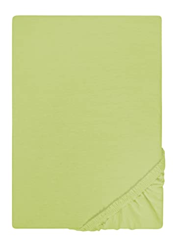 Biberna 77155/426/041 - Sábana bajera ajustable elástica, para una cama de 140 x 200 cm hasta 160 x 200 cm, color verde pistacho