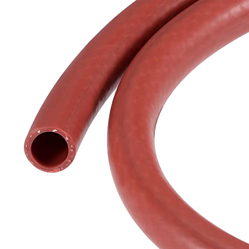 sourcing map Silicona Vacío Tubo Calentador Manguera 19mm ID 1m 101psi 392F Red Reforzada Alta Temperatura para Motor