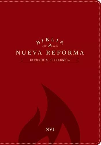 Biblia de estudio Nueva Reforma. 2 tonos. Rojo - NVI