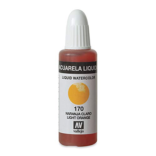 Vallejo - Acuarela líquida 32ml, color naranja claro