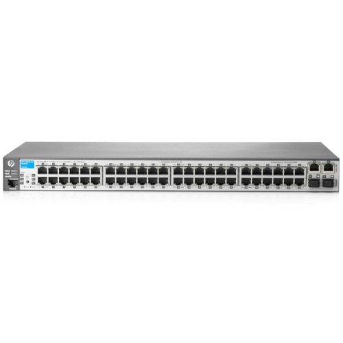 HP 2620-48- PoE+ - Switch, 48 puertos, gestionado sobremesa, montaje en rack 1U, color gris