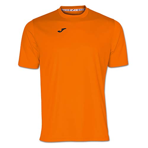 Joma Combi - Camiseta de Manga Corta, Hombre, Naranja, M