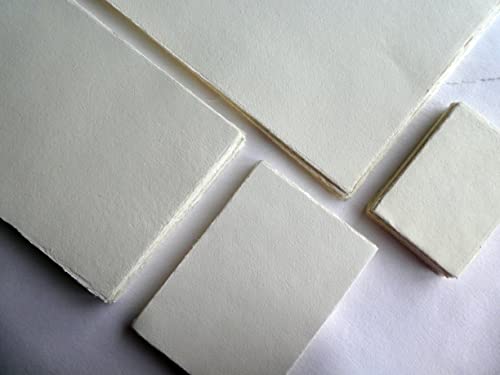 Ae125 - Papel de acuarela para papel de acuarela (tamaño A5, 25 hojas), color crudo y suave vainilla de 140 g/m², papel de acuarela de algodón