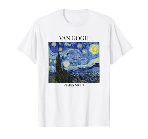 Van Gogh Pintura Noche Estrellada Expresionista Arte Camiseta