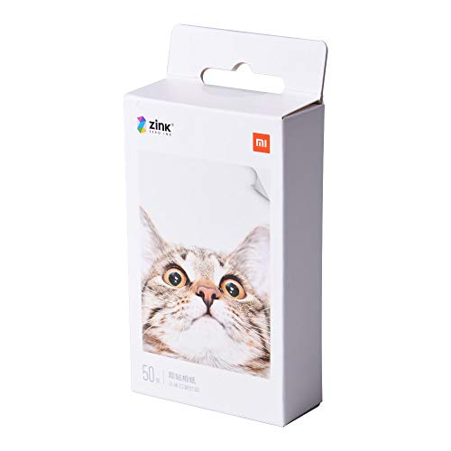 Dewanxin Papel de pasta para impresión de bolsillo Xiaomi, 50 hojas de 5 x 3 pulgadas, papel de pasta de impresión ZINK para impresora de fotos instantánea portátil de bolsillo Xiaomi