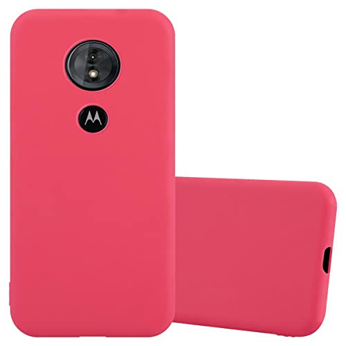 Cadorabo Funda para Motorola Moto E5 / G6 Play en Candy Rojo - Cubierta Proteccíon de Silicona TPU Delgada e Flexible con Antichoque - Gel Case Cover Carcasa Ligera