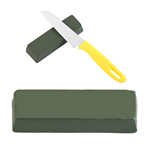 LANTRO JS Pasta de pulir, 112x 35 x25 mm Pasta de pulido abrasiva, Herramienta de Pulido de Metal Compuesto para pulir, verde fina óxido de cromo pasta abrasiva pulir cera afilado