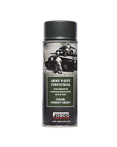Army Paint - Spray de pintura de 400 ml, aerosol para grafitis, para decorar y personalizar chapas de airsoft - 469312 - Color verde oliva oscuro.