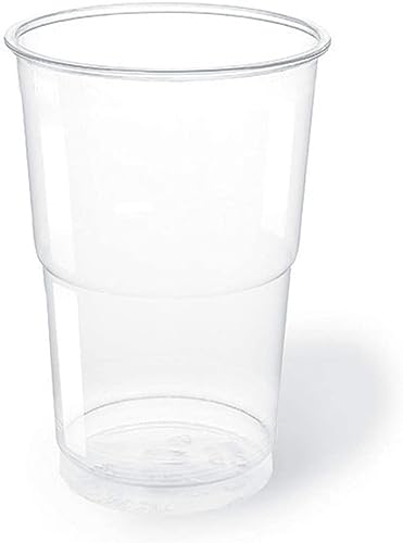 TELEVASO - 500 uds - Vaso de plástico color transparente, de polipropileno (PP) - Capacidad de 500 ml - Desechables y reciclables (Vasos PP 500 ml. Transparente (500 Uds.))