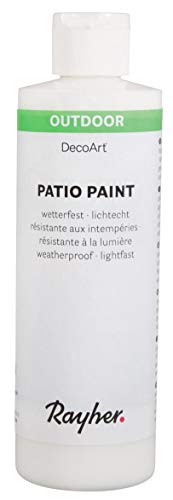 RAYHER HOBBY Patio-Paint, Blanco, Botella 236 ml, 236
