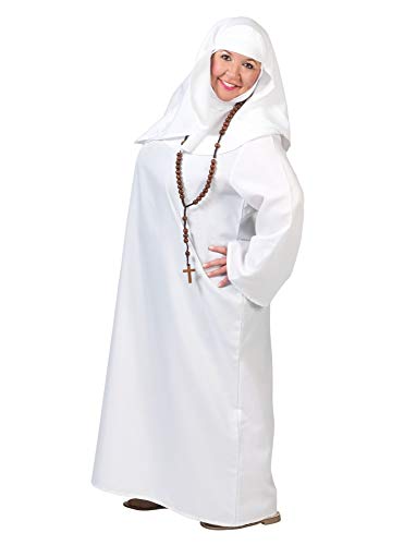 ESPA Disfraz de Monja Blanco Mujer - L