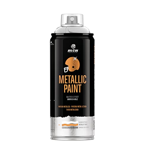 Montana Colors MTN PRO Metalizado Aluminio R-9006 400ml - Spray, Aluminio, 400 ml