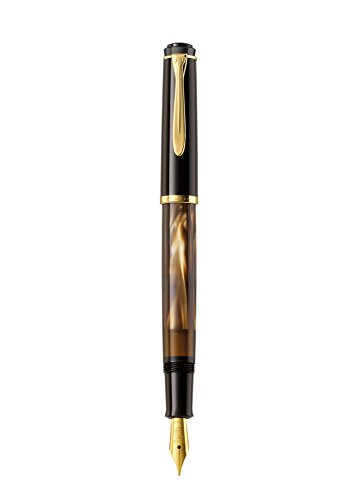 Pelikan M200 Penna stilografica Classic 200, pennino F, marrón
