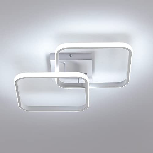 Toolight Plafon LED Techo 42W 4700LM, Cuadrado Lámpara de Techo Moderno 6500K, Lampara Techo Acrílico Blanco para Salón Dormitorio Cocina Pasillo