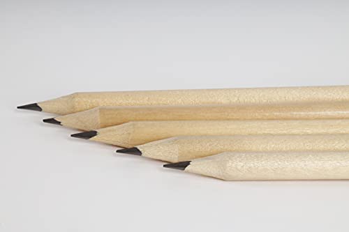 Lápices HB con goma de borrar, de madera natural (100 unidades)