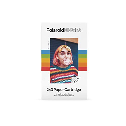 Polaroid Cartuchos de Papel para Hi-Print, 20 Hojas, 2 Cartuchos