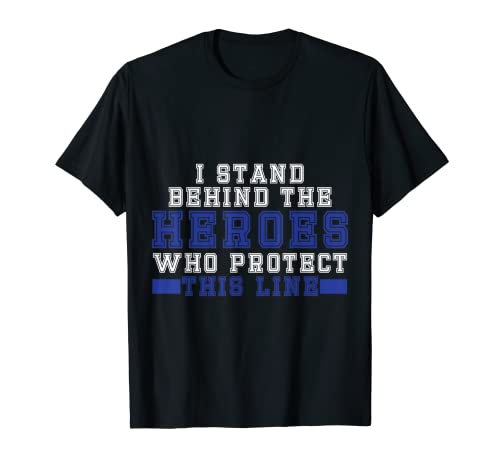 Thin Blue Line LEO Police Support Camiseta Camiseta