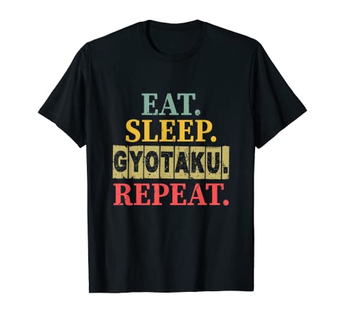 Comer el sueño Gyotaku repetir divertido regalo hombre mujer Camiseta