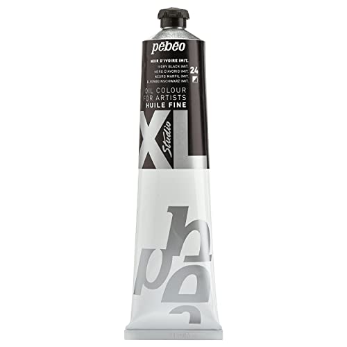 Pébéo Óleo Fino XL - Pintura Oleo, 200 ml, Negro (Negro Marfil)
