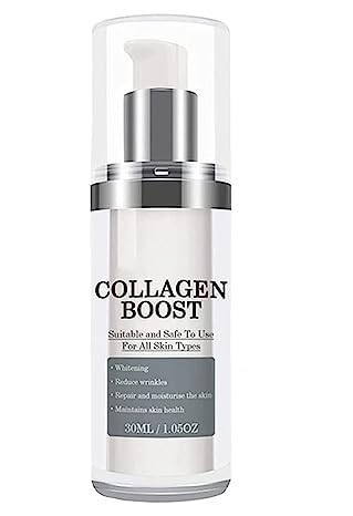 Collagen Boost antienvejecimiento, potenciador de colágeno for la cara con ácido hialurónico, cuidado de la piel que brilla y protege el suero for todo tipo de piel (Size : 4pcs)