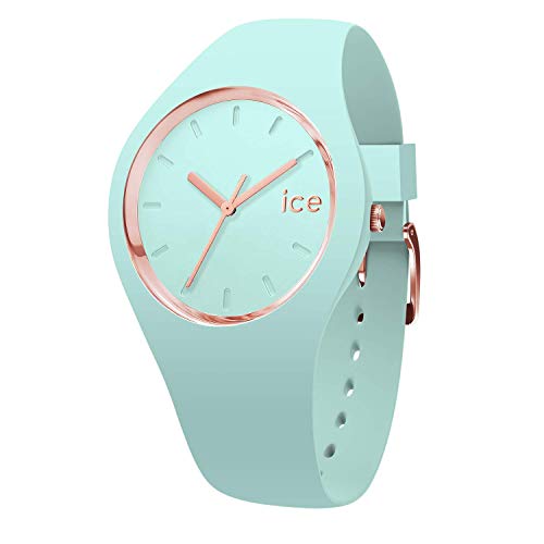 ICE-WATCH, ICE Glam Pastel Aqua, Reloj Verde para Mujer con Correa de Silicona, 001064 (Small)