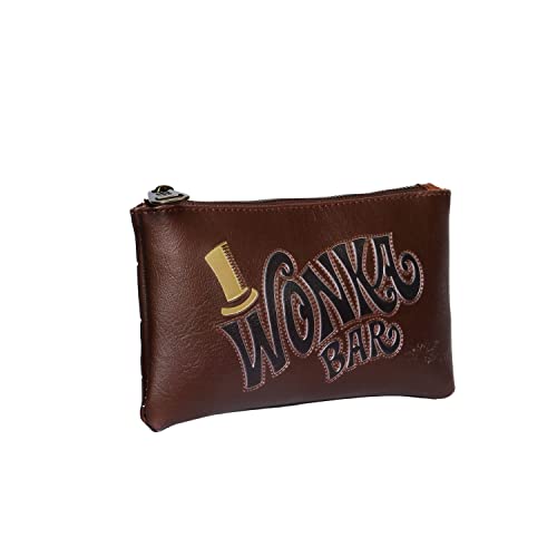 Willy Wonka Charlie y la Fábrica de Chocolate Choco, Neceser Plano, Marrón