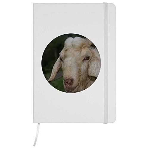 A5 'Cabra domestica' Blanco Cuaderno de Tapa Dura (NB00006014)