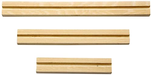 GLOREX 6 7103 411 - Listón de madera (3 piezas, 10/15/20 x 2 cm), multicolor