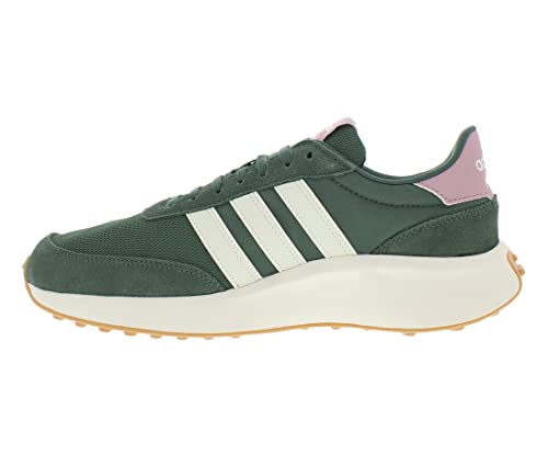 adidas Tenis Run 70s para mujer, Óxido Verde/Blanco Apagado/Malva Mágica, 42 EU