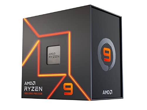 AMD Procesador Ryzen 9 7950X, 16 núcleos/32 subprocesos sin jailless, arquitectura Zen 4, caché L3 de 80 MB, frecuencia de refuerzo de hasta 5,7 GHz, AMD 5, DDR5 y PCIe 5.0, sin disipador térmico