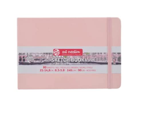 Talens Art Creation Cuaderno de bocetos (80 hojas, 21 x 14,8 cm), color rosa pastel