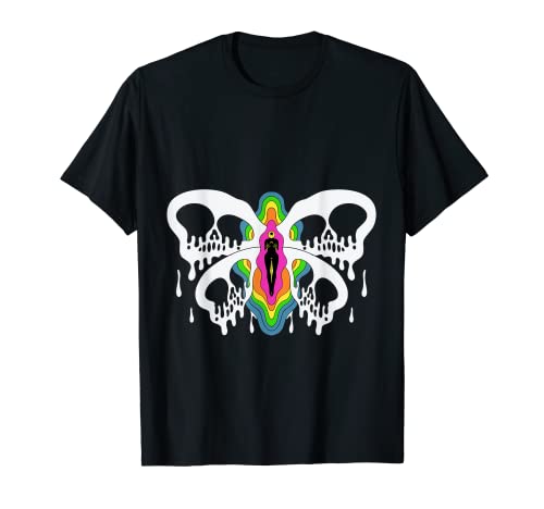 Psicodélico Abstracto Arte Desnudo Hippie Trippy Regalo Camiseta