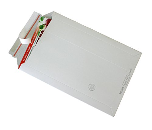 100 Pochettes d'expédition en carton blanc dIN a5 en carton taille tOPPaC ® tP210 175 x 250 mm