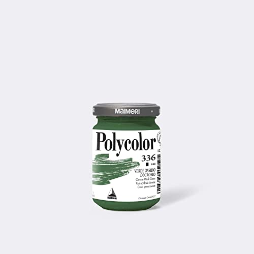 Maimeri Tarro acrílico Polycolor 1220336 verde óxido de cromo 140 ml