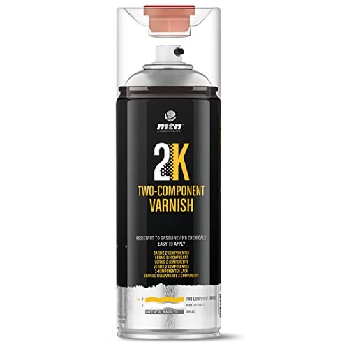 Montana Colors MTN PRO Barniz 2K, 2 componentes con catalizador - Acabado Mate, Spray 400ml