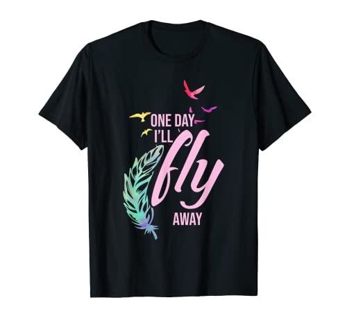 Pluma de pájaro pluma de acuarela diseño Camiseta