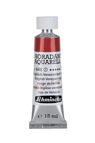 Schmincke - HORADAM® AQUARELL - acuarelas para artistas, rojo veneciano inglés - 15 ml
