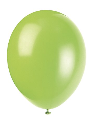 Unique-56865 Globos de Látex de 30 cm, Color Verde (Neon Lime), Pack de 50 (56865)