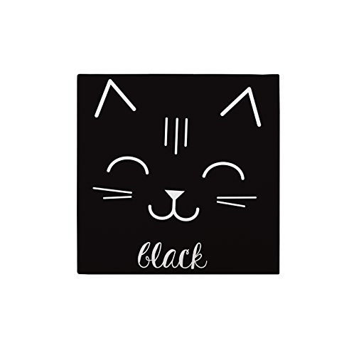 Bipolart Black Lienzo, Algodón, Multicolor, 26.5x26.5x3 cm
