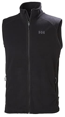 Helly Hansen Daybreaker Fleece Vest Chaleco con Forro Polar para Hombres, con tecnología Polartec y diseñado para Cualquier Actividad Casual o Deportiva, Negro, L