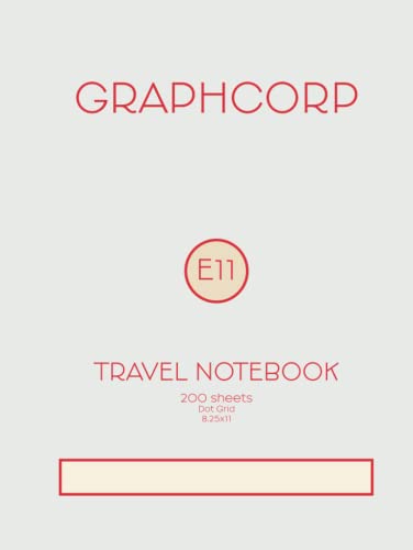 Graphcorp E11 Travel Notebook Snow: 200 Page Travel Bullet Journal / Notebook / Diary / Sketchbook