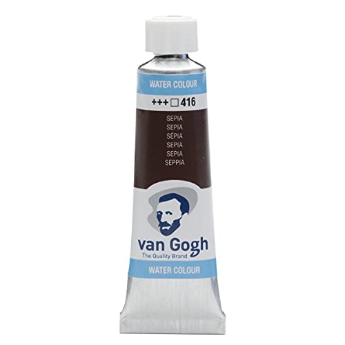 Pintura para acuarela Van Gogh, color sepia, 10 ml