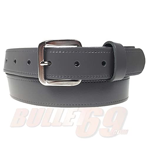 Cinturón de piel para hombre y mujer, 30 mm, hebilla plateada, estilo informal, 3,2 cm de ancho, fabricado en Inglaterra