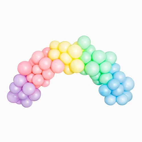 Kit Arco de Globos Colores Pastel, 40 unidades. Arco de Globos colores pastel en color lavanda, amarillo, verde, rosa pastel y azul pastel. Decoración globos fiestas y fiestas infantiles.