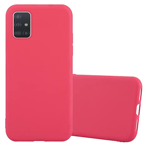 Cadorabo Funda Compatible con Samsung Galaxy A72 5G en Candy Rojo - Cubierta Proteccíon de Silicona TPU Delgada e Flexible con Antichoque - Gel Case Cover Carcasa Ligera