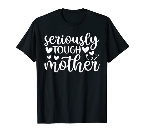 Familia 365 Seriamente Duro Madre Divertido Mamá Gráfico Camiseta
