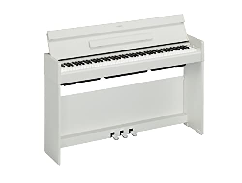 Yamaha ARIUS YDP-S35 - Piano digital elegante para aficionados, para una experiencia similar a la de un piano acústico, adecuado para cualquier rincón de la casa, en blanco