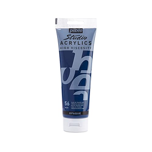 Pébéo - Acrílico Fine Studio - Pintura acrílica Azul - Azul de Prusia Imitatión - 250 ml