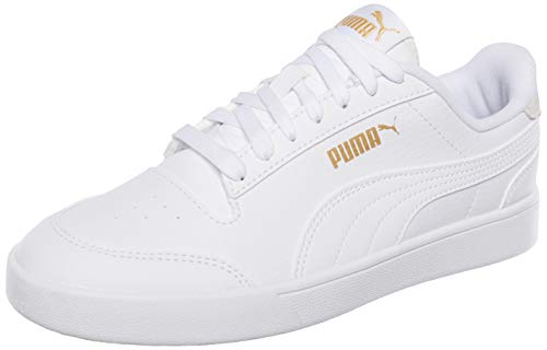 PUMA Shuffle, Zapatillas de Deporte Unisex Adulto, Blanco White White Team Gold, 42 EU
