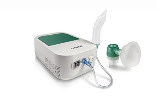 OMRON DuoBaby Nebulizador con aspirador nasal 2 en 1 , especialmente diseñado para bebés: alivia la congestión nasal y trata afecciones respiratorias